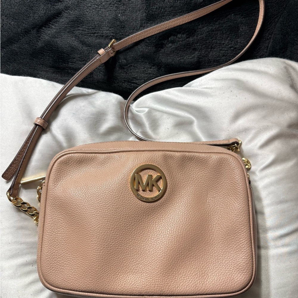 Michael Kors Blush Pink Crossbody Bag Good Hardware